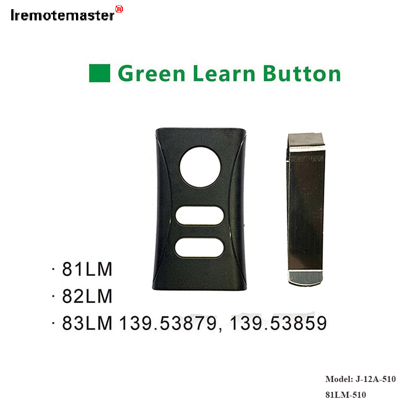 Untuk 81LM 82LM 83LM Hijau Belajar Tombol 390MHz Pintu Garasi Remote Pengganti